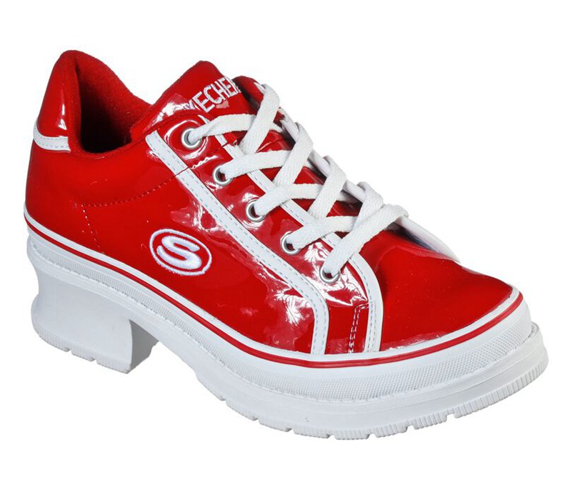 Skechers Heartbeats - Loud - Womens Sneakers Red/White [AU-QJ4603]